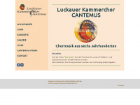 cantemus-luckau.de Webseite Vorschau