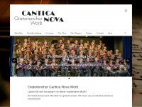 canticanova.ch Webseite Vorschau