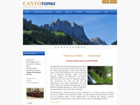 cantorama.ch Webseite Vorschau