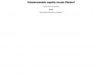 capella-vocale-iffeldorf.de Webseite Vorschau