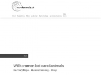 care4animals.ch Webseite Vorschau