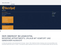 oberhof-lesachtal.at Webseite Vorschau