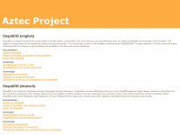 aztec-project.org Webseite Vorschau