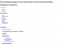 datenschutz.bund.de Webseite Vorschau