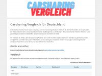 carsharing-vergleich.de Webseite Vorschau