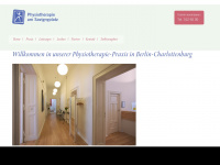 physiotherapie-savignyplatz.de Webseite Vorschau