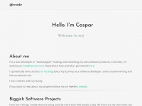 casparwre.de Webseite Vorschau