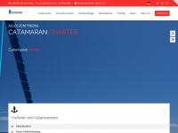 catamaran-charter.de Webseite Vorschau