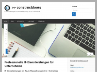 constructdoors.de Webseite Vorschau