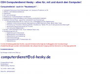 cd-hesky.de Webseite Vorschau