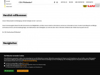 cdu-aach-linz.de Webseite Vorschau