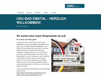cdu-bad-emstal.de Webseite Vorschau