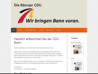 cdu-bann.de Webseite Vorschau