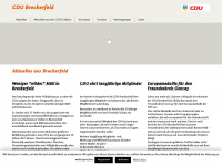 cdu-breckerfeld.de Webseite Vorschau