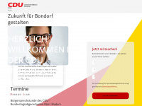 cdu-bondorf.de Webseite Vorschau