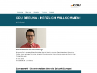 cdu-breuna.de Webseite Vorschau