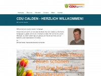cdu-calden.de Webseite Vorschau
