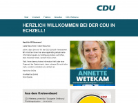 cdu-echzell.de Webseite Vorschau