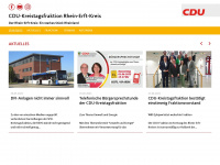 cdu-fraktion-rhein-erft.de Webseite Vorschau