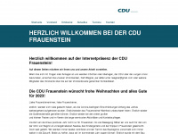cdu-frauenstein.de Webseite Vorschau