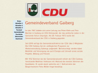 cdu-gaiberg.de Webseite Vorschau