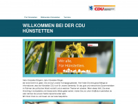 cdu-huenstetten.de Webseite Vorschau