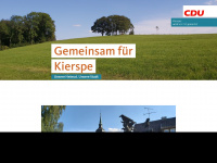 cdu-kierspe.de Webseite Vorschau
