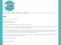 cdu-kapellen.de Webseite Vorschau