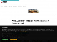 cdu-kremmen.de Webseite Vorschau