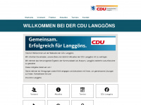 cdu-langgoens.de Webseite Vorschau