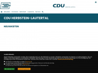 cdu-lautertal-vb.de Webseite Vorschau