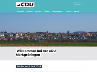 cdu-markgroeningen.de Webseite Vorschau