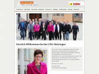 cdu-metzingen.de Webseite Vorschau