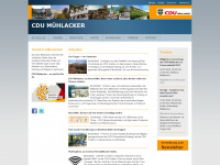 cdu-muehlacker.de Webseite Vorschau