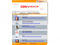 cdu-podcast.de Webseite Vorschau