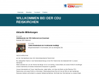 cdu-reiskirchen.de Webseite Vorschau