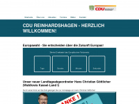 cdu-reinhardshagen.de Webseite Vorschau