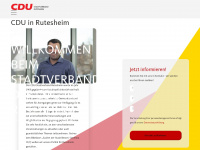 cdu-rutesheim.de Webseite Vorschau