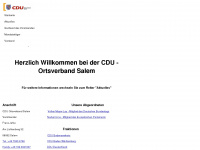 cdu-salem.de Webseite Vorschau