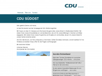 cdu-suedost.de Webseite Vorschau