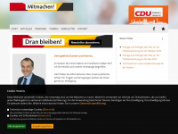 cdu-sued.de Webseite Vorschau