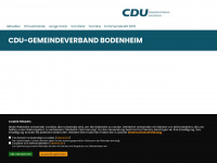 cdu-vg-bodenheim.de Webseite Vorschau