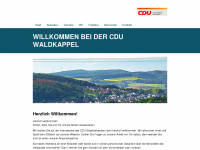 cdu-waldkappel.de Webseite Vorschau