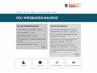 cdu-wiesbaden-naurod.de Webseite Vorschau