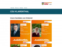 cdu-wiesbaden-klarenthal.de Webseite Vorschau