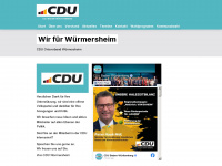 cdu-wuermersheim.de Webseite Vorschau