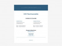 cdv-law.eu Webseite Vorschau