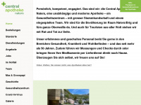 central-apotheke.ch Webseite Vorschau