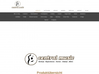 centralmusic.ch Webseite Vorschau