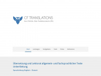 cf-translations.de Webseite Vorschau